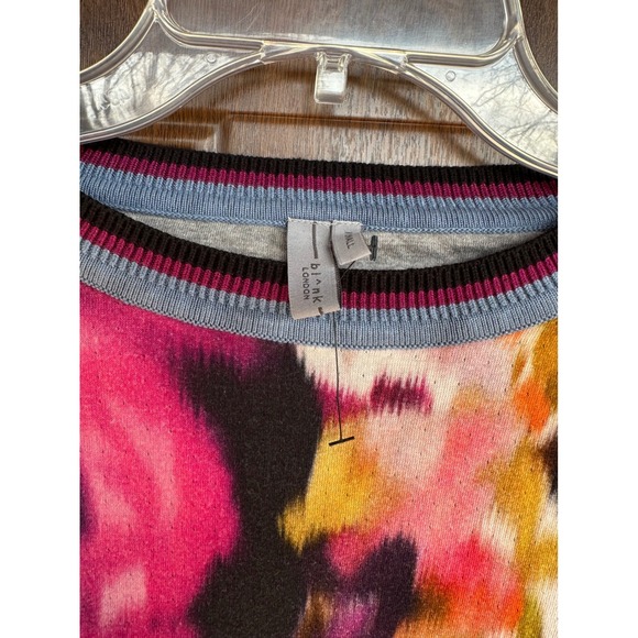 Anthropologie Women's Bl-nk London Multicolor Eyelet BOHO pullover blouse SZ XS - Picture 4 of 8